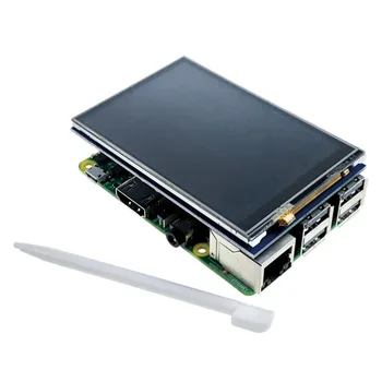 3.5 inch LCD modul, színes kijelző Rezisztív érintőképernyő képernyő HX8357D meghajtó IC 320RGB*480 támogatja a Raspberry Pi alaplap