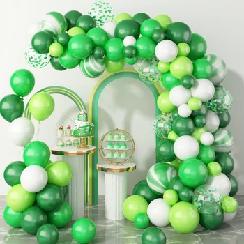 Zöld Léggömb Lánc Arch Meghatározott Baba Zuhany Születésnapi, Esküvői Ajándék, Esküvő Party Érettségi Jubileumi Party Dekoráció Léggömb